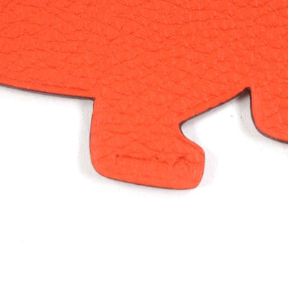 Hermes 1070048 Petit Ashe GM Turtle ROSE Rouge Fuchsi Bag With Charm Box Men