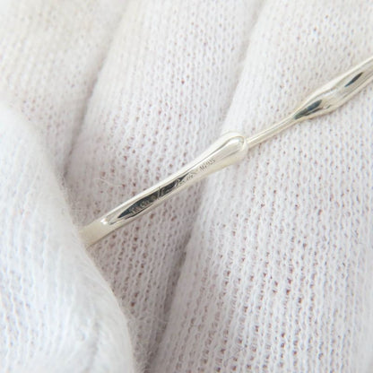 Tiffany & Co Open Heart Hoop Earrings Medium Ag925 Earrings Silver