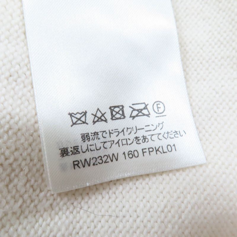 Louis Vuitton 23AW Cotton Cashmere Louis 4 Vuitton Long Sleeve Knit Ivory L
