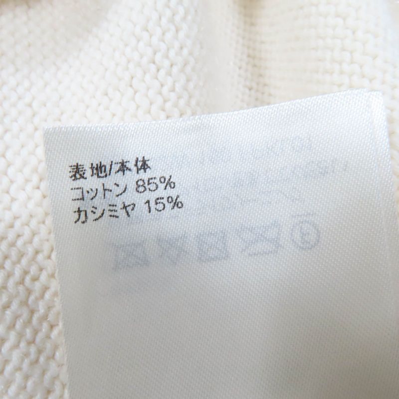 Louis Vuitton 23AW Cotton Cashmere Louis 4 Vuitton Long Sleeve Knit Ivory L