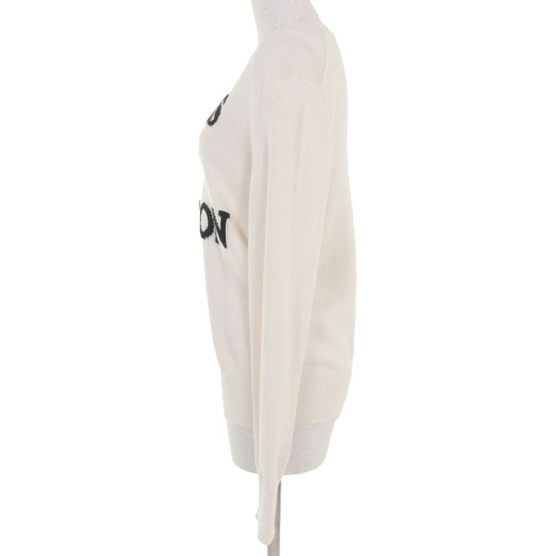 Louis Vuitton 23AW Cotton Cashmere Louis 4 Vuitton Long Sleeve Knit Ivory L