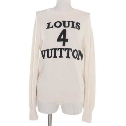 Louis Vuitton 23AW Cotton Cashmere Louis 4 Vuitton Long Sleeve Knit Ivory L