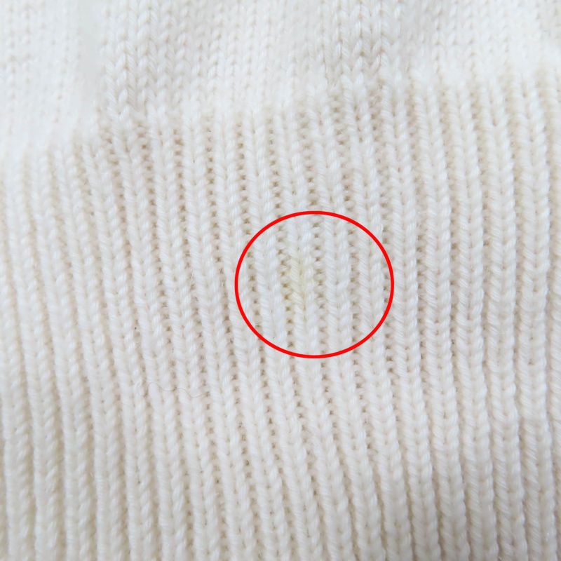 Louis Vuitton 23AW Cotton Cashmere Louis 4 Vuitton Long Sleeve Knit Ivory L