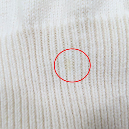 Louis Vuitton 23AW Cotton Cashmere Louis 4 Vuitton Long Sleeve Knit Ivory L