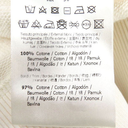 Fendi Fy1203 Logo Patch Embroidery Pullover Hoodie Ivory S Storage With Bag