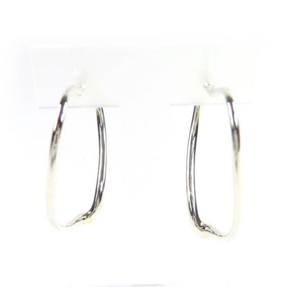 Tiffany & Co Elsa Peretti Open Heart Hoop Earrings Medium Sv925
