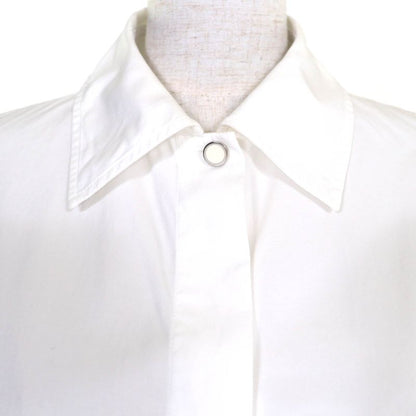 Hermes 24SS 4e0601dv 100% Cotton 100% Karesh Embroidery Logo Shell Button Long