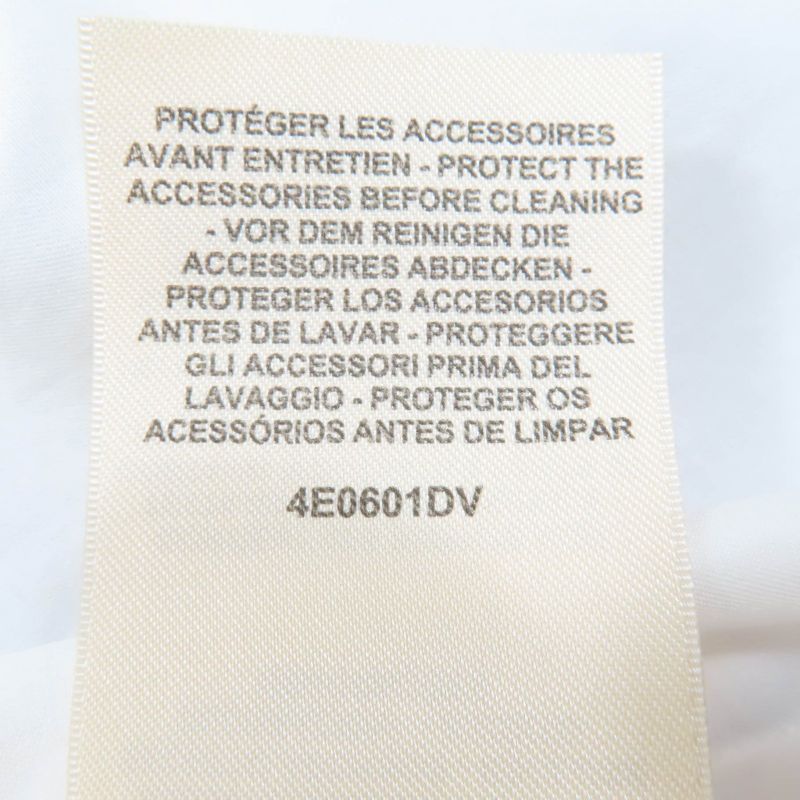 Hermes 24SS 4e0601dv 100% Cotton 100% Karesh Embroidery Logo Shell Button Long