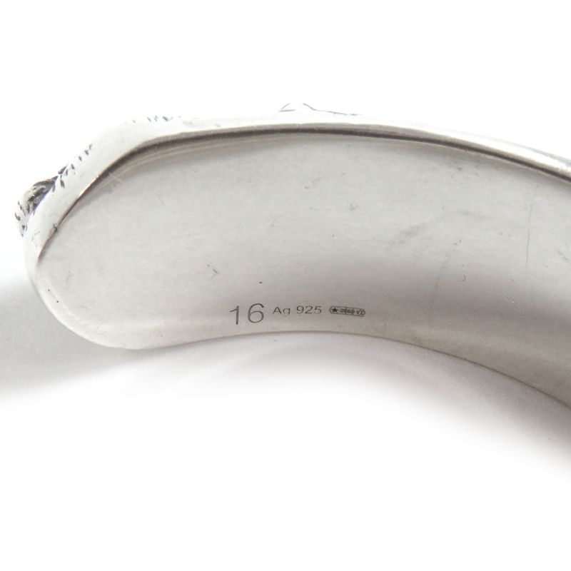 Gucci 524922 Cat Head Ag925 Arabesque Double G Le Marche Des Merveilles Bangle