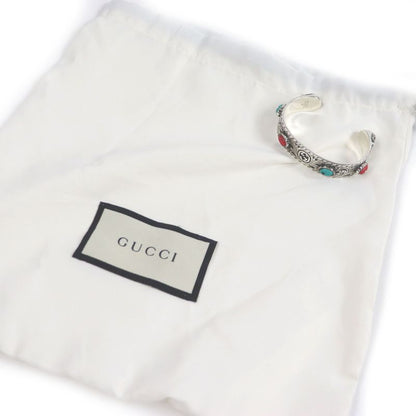 Gucci 524922 Cat Head Ag925 Arabesque Double G Le Marche Des Merveilles Bangle