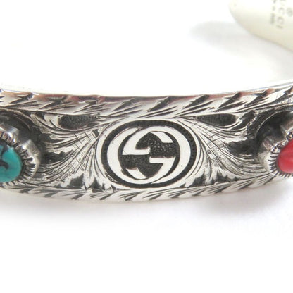 Gucci 524922 Cat Head Ag925 Arabesque Double G Le Marche Des Merveilles Bangle