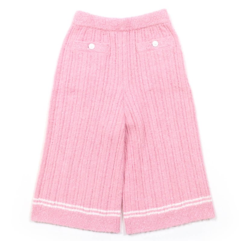 CHANEL 22P P72283k1414 Lion Button Tweed Half Pants Pink 36 Made In Italy