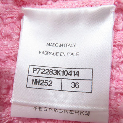 CHANEL 22P P72283k1414 Lion Button Tweed Half Pants Pink 36 Made In Italy