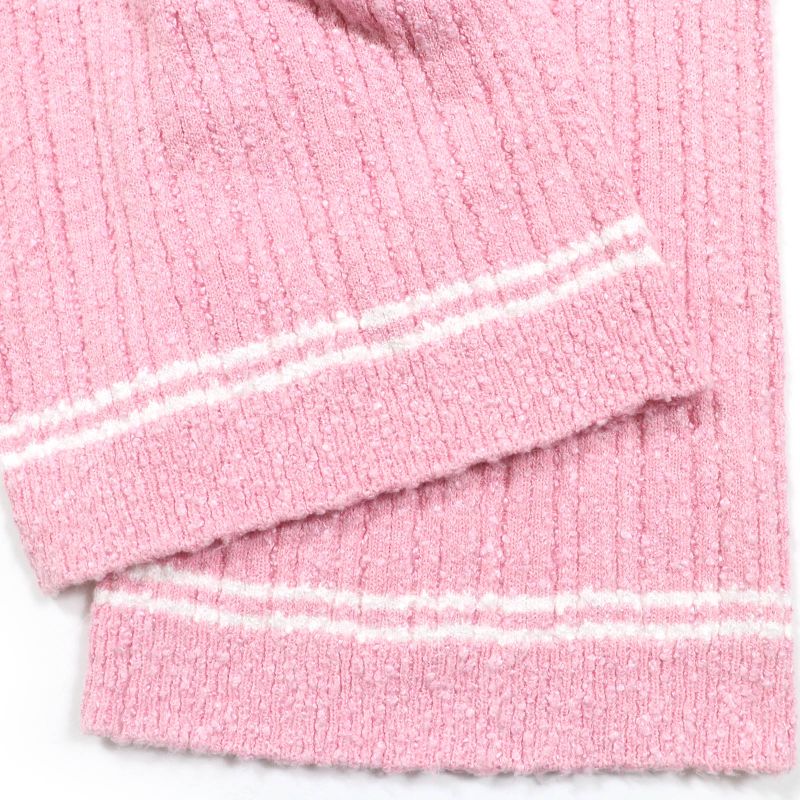 CHANEL 22P P72283k1414 Lion Button Tweed Half Pants Pink 36 Made In Italy