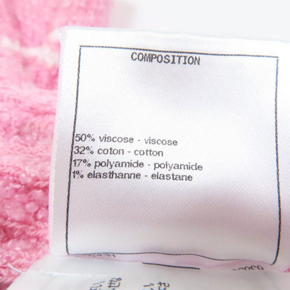 CHANEL 22P P72283k1414 Lion Button Tweed Half Pants Pink 36 Made In Italy