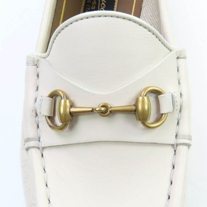 Gucci 1953 Horsebit Leather Loafer Shoes White 36 With Box And Storage Bag Made