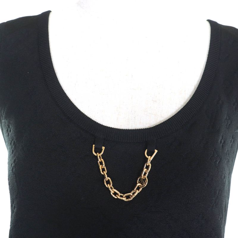 Louis Vuitton 2022 Silk Blend With Chain Monogram Pattern Side Line Nosli Cut