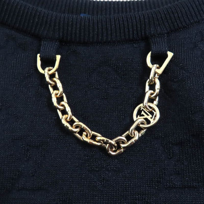 Louis Vuitton 2022 Silk Blend With Chain Monogram Pattern Side Line Nosli Cut