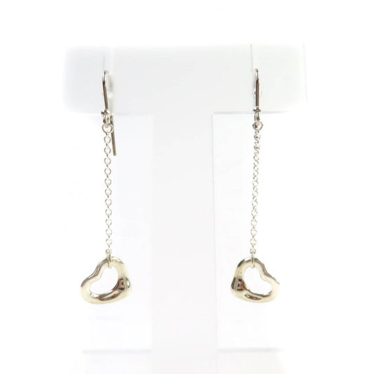 Tiffany & Co Elsa Peretti Open Heart Drop Earrings 925 Purchased