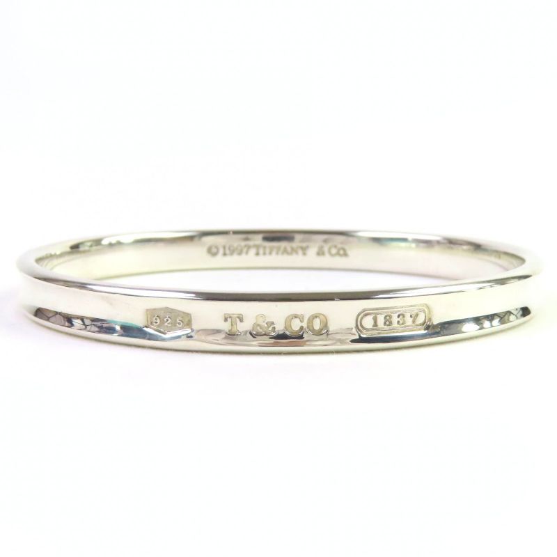 Tiffany & Co 1837 Narrow Bangle Sv925 Bracelet Accessory Silver Weight 34.34g