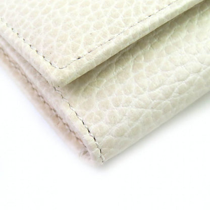 Gucci 456118 Double G 6-stack Key Hook Leather Key Case Light Beige Gold