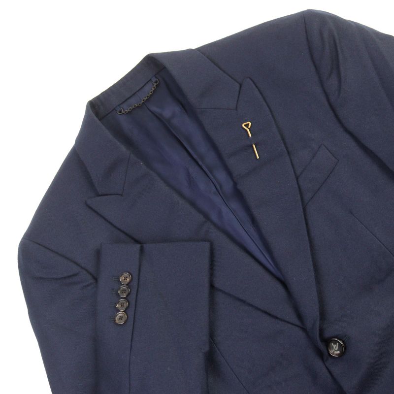 Louis Vuitton 21AW Hjj41w 99% Cashmere LV Logo Buttons Full Logo Lining Peaked