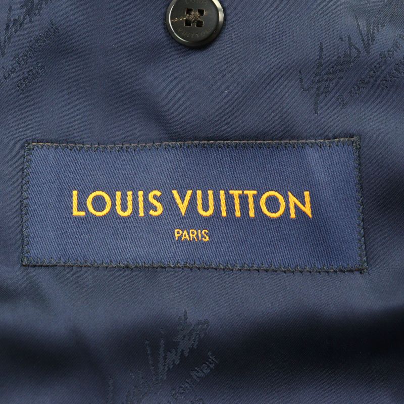 Louis Vuitton 21AW Hjj41w 99% Cashmere LV Logo Buttons Full Logo Lining Peaked