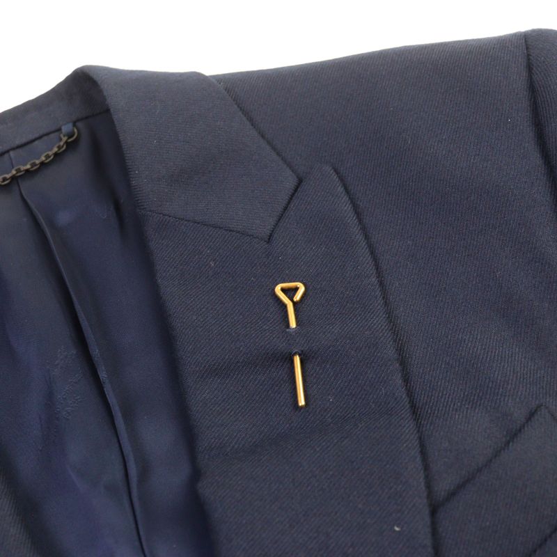 Louis Vuitton 21AW Hjj41w 99% Cashmere LV Logo Buttons Full Logo Lining Peaked