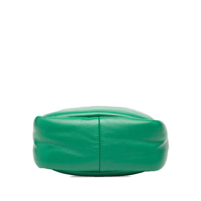 Prada Triangle Logo Plate Mini Handbag Shoulder Bag 2WAY 1ba359 Green Leather