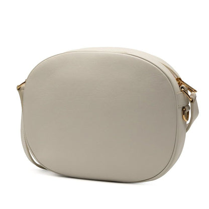 Celine Ccharm Crossbody Shoulder Bag White Leather Women Celine