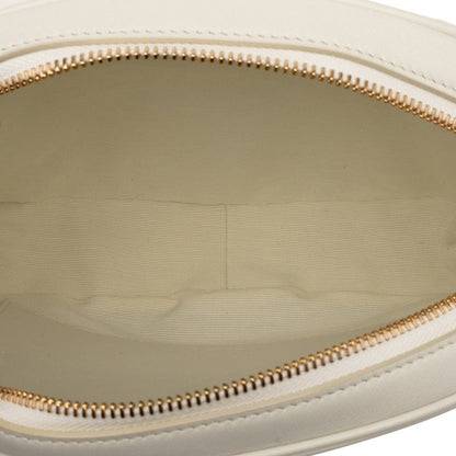 Celine Ccharm Crossbody Shoulder Bag White Leather Women Celine