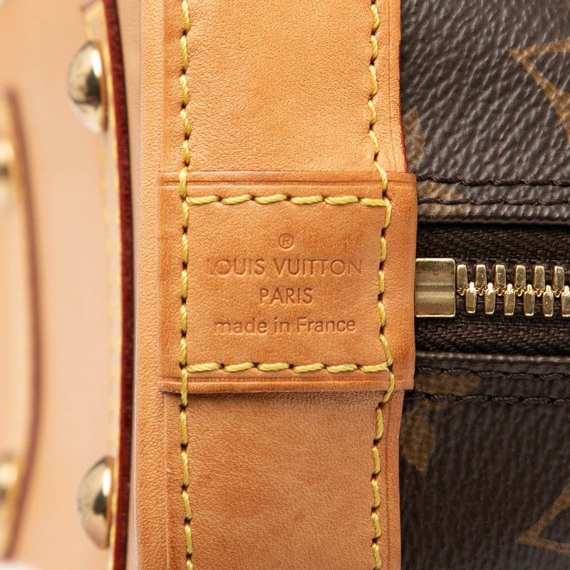 Louis Vuitton Monogram Alma BB Handbag Shoulder Bag 2WAY M53152 Brown PVC
