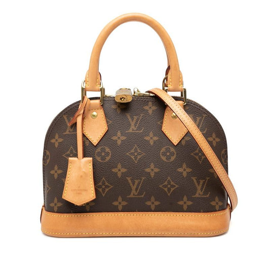 Louis Vuitton Monogram Alma BB Handbag Shoulder Bag 2WAY M53152 Brown PVC