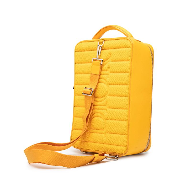 Dior Oblique World Tour Body Bag Sling Bag Yellow Leather Women's Dior