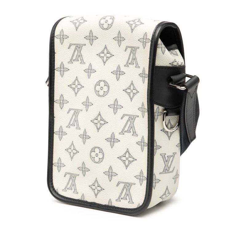 Louis Vuitton Monogram Savannah Messenger BB Chapman Brothers M54247 White Navy