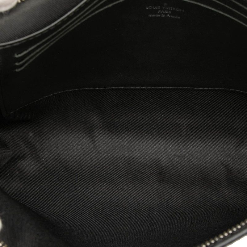 Louis Vuitton Damier Graphite Pochette Voyage MM N60134 Black Multicolor PVC