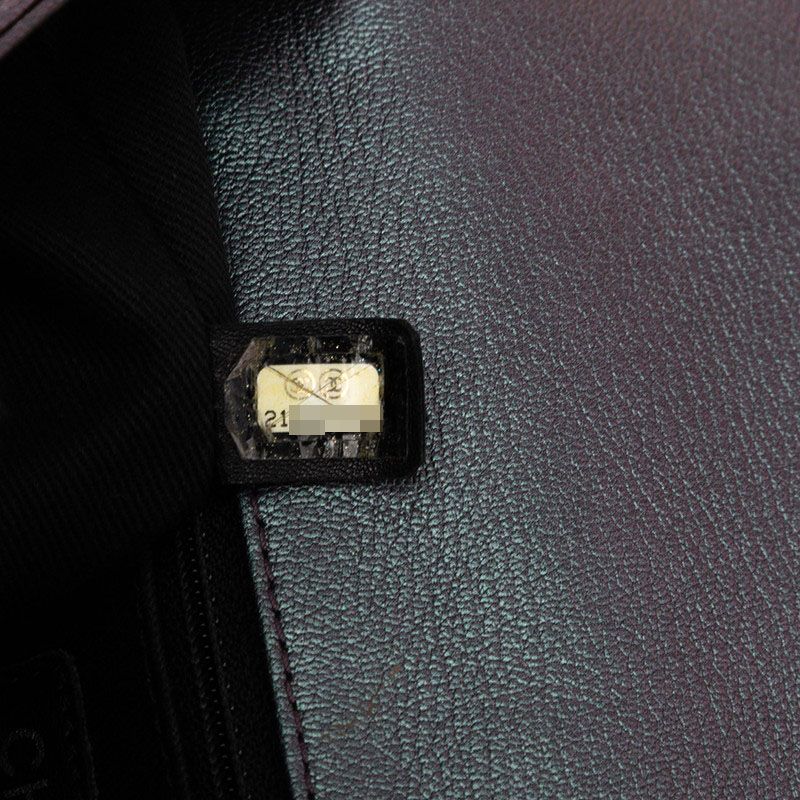 Chanel Matelasse Gradient Metallic Handbag Shoulder Bag 2WAY Purple Leather