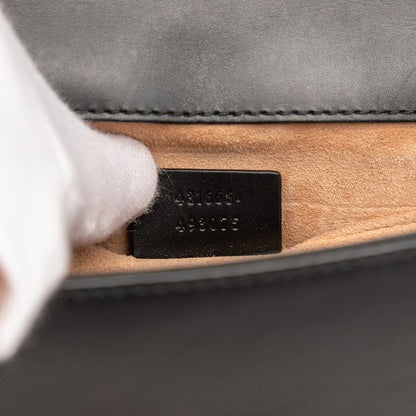 Gucci Sylvie Chain Shoulder Bag 431666 Black Multicolor Leather Women's Gucci