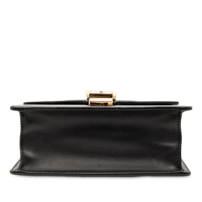 Gucci Sylvie Chain Shoulder Bag 431666 Black Multicolor Leather Women's Gucci