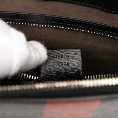 Gucci Sherry Line Clutch Bag Shoulder Bag 429016 Black Multicolor Leather Men's
