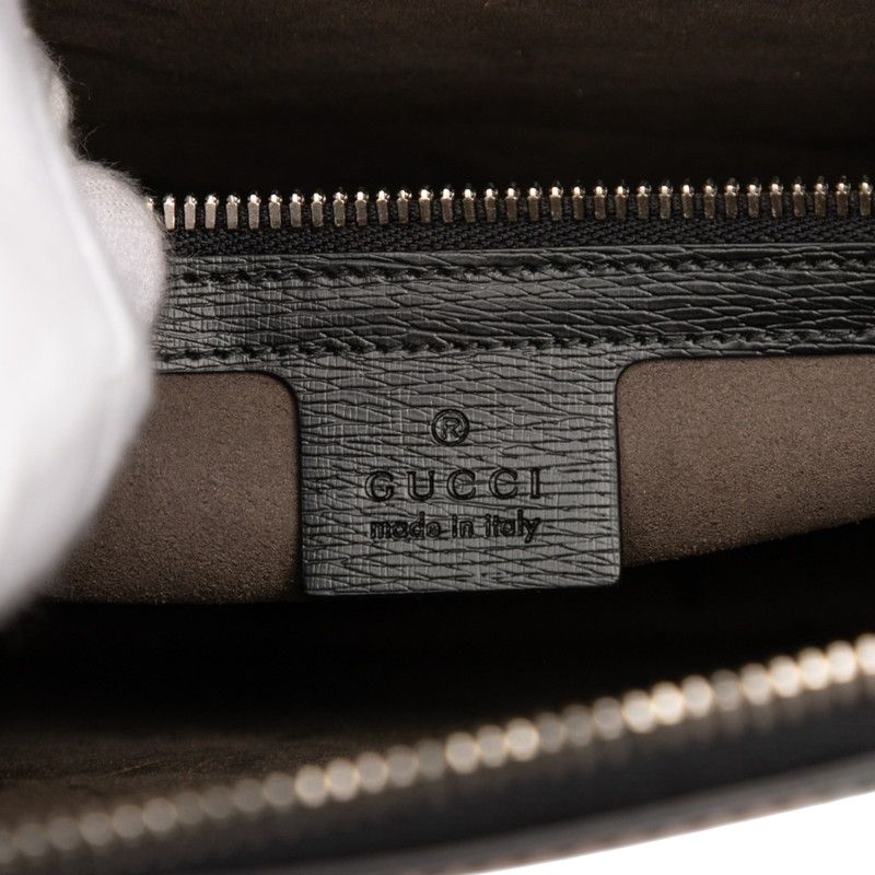 Gucci Sherry Line Clutch Bag Shoulder Bag 429016 Black Multicolor Leather Men's