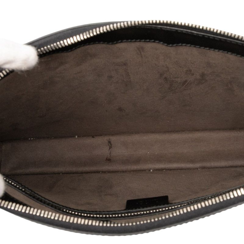 Gucci Sherry Line Clutch Bag Shoulder Bag 429016 Black Multicolor Leather Men's