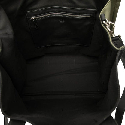 Fendi Tote Shoulder Bag 2WAY 7va390 Black Nylon Leather Women's Fendi