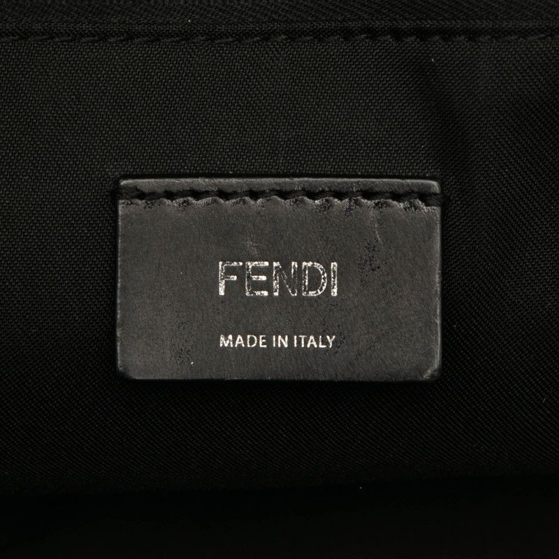 Fendi Faith Backpack 7vz012 Black Leather Nylon Women's Fendi