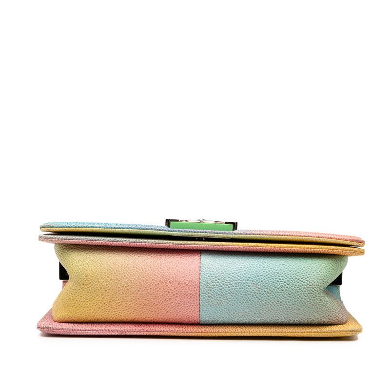 Chanel Boy Chanel Coco Mark Chain Shoulder Bag Multicolor Caviar Skin Women