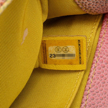 Chanel Boy Chanel Coco Mark Chain Shoulder Bag Multicolor Caviar Skin Women