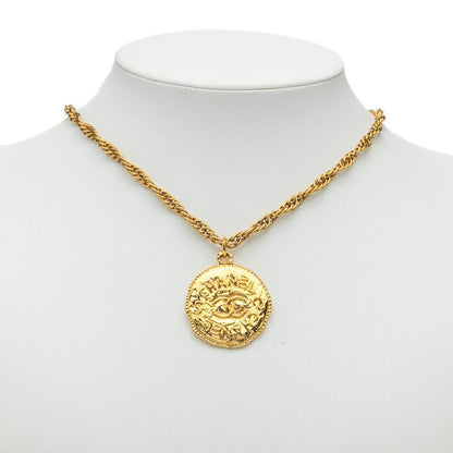 Chanel Vintage Coco Mark Round Gold Plated Ladies Chanel