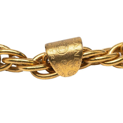 Chanel Vintage Coco Mark Round Gold Plated Ladies Chanel