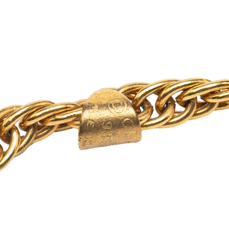 Chanel Vintage Coco Mark Round Gold Plated Ladies Chanel