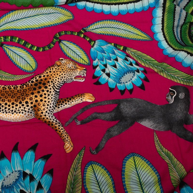 Hermes Carré 140 THE Savana Dance Savannah Dance Large Scarf Stole Blue Purple